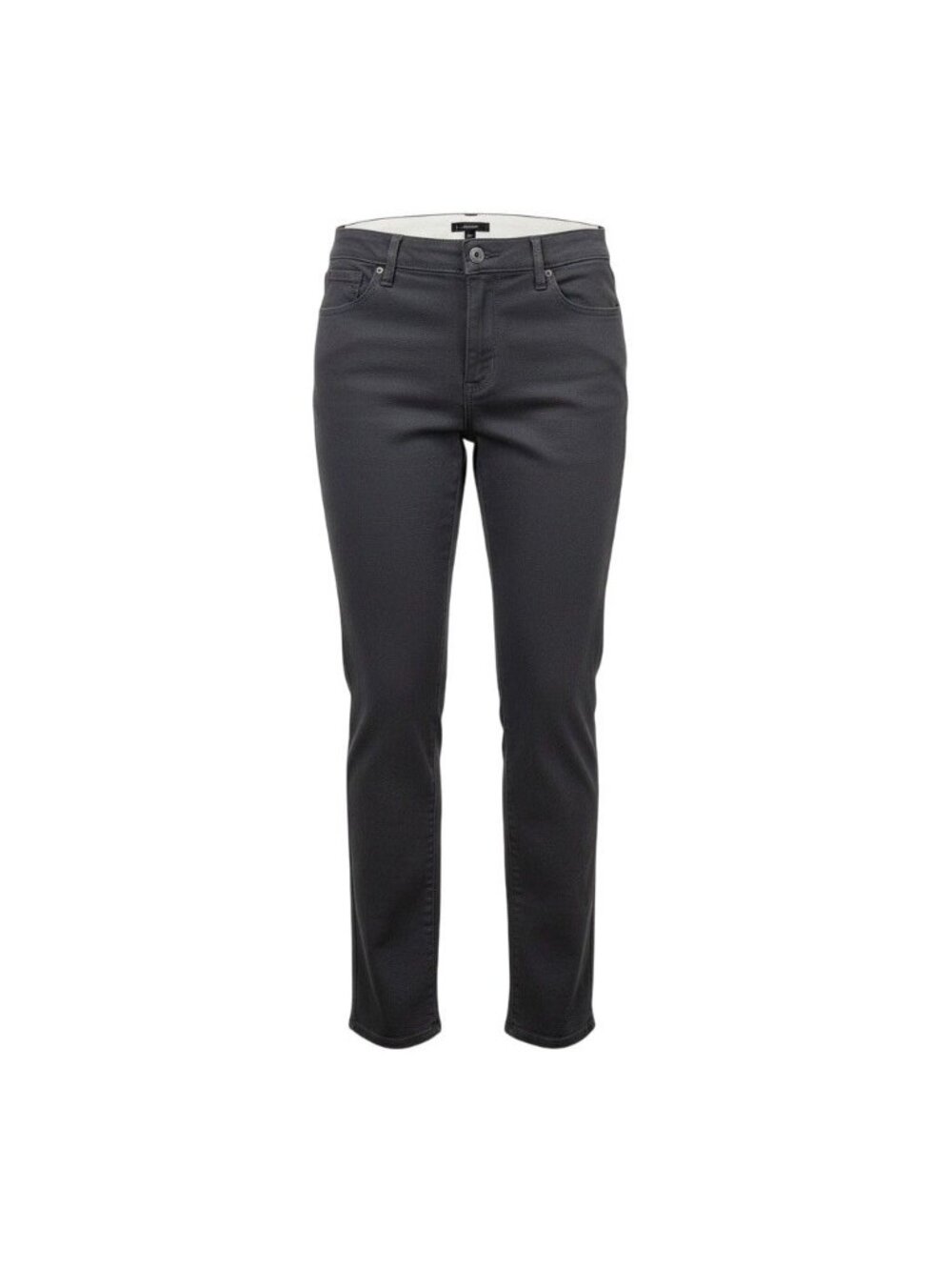 Eddie Bauer Womens Black Cotton Blend Straight-Leg Pants Casual Sz 16